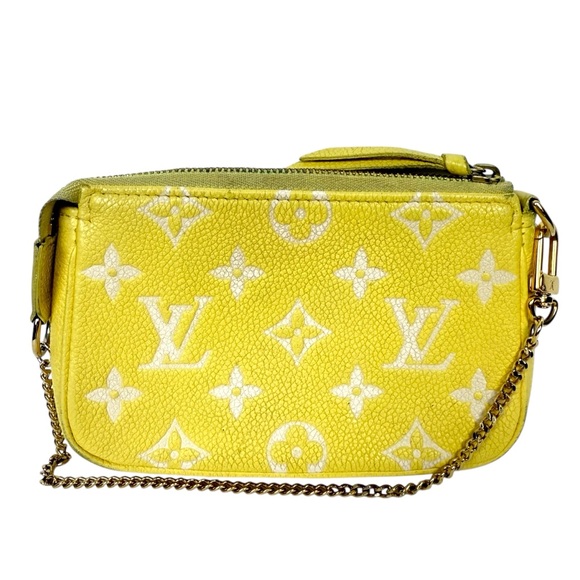 Louis Vuitton 2022 Lemon Curd Monogram Mini Pochette Zip Bag - Picture 2 of 11